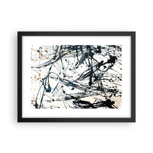 Póster en marco negro - ¿Con o sin sentido? - 40x30 cm