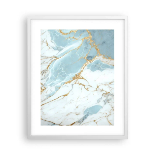 Póster en marco blanco - Riqueza en la piedra - 40x50 cm