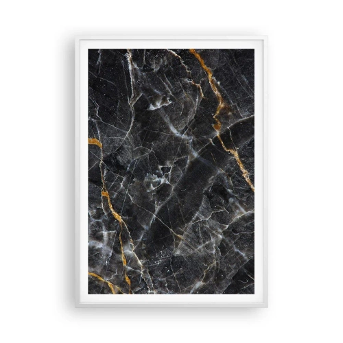 Póster en marco blanco - La vida interior de la piedra - 70x100 cm
