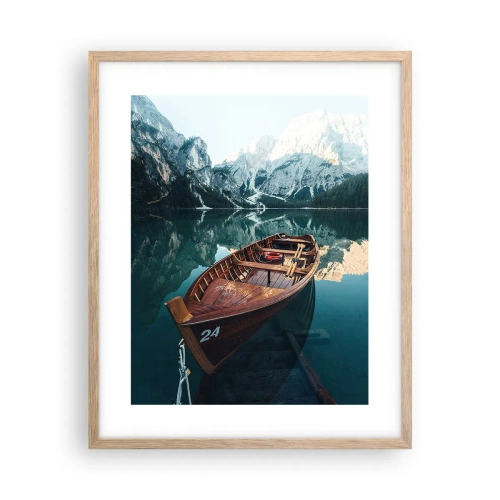 Póster en marco roble claro - Como pintado en cristal - 40x50 cm