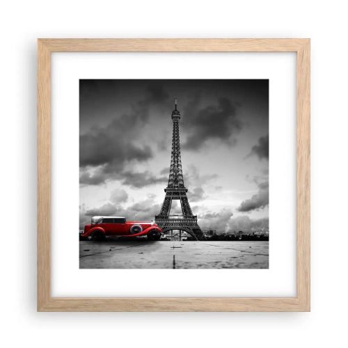 Póster en marco roble claro - No hace mucho tiempo, en París - 30x30 cm