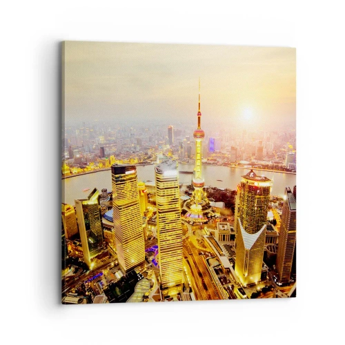 Cuadro sobre lienzo - Impresión de Imagen - Sueño asiático - 70x70 cm