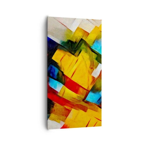 Cuadro sobre lienzo - Impresión de Imagen - Un popurrí multicolor - 65x120 cm