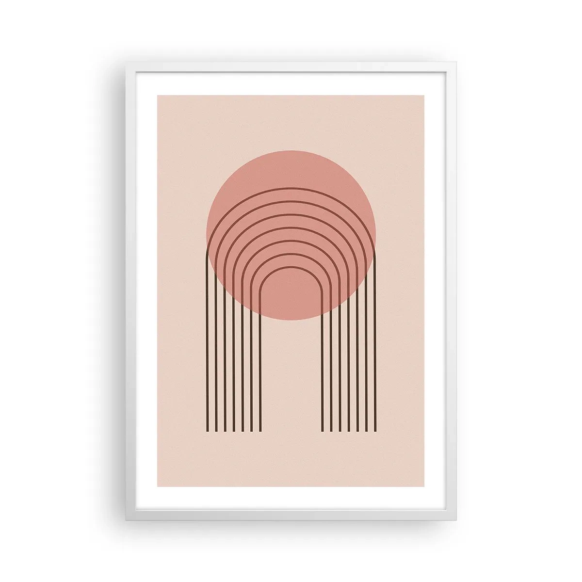 Póster en marco blanco - Atracción irresistible - 50x70 cm