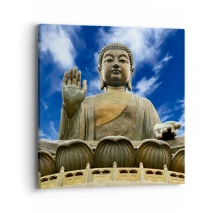 Cuadro sobre lienzo - Impresión de Imagen - Vivir sin miedo - 40x40 cm