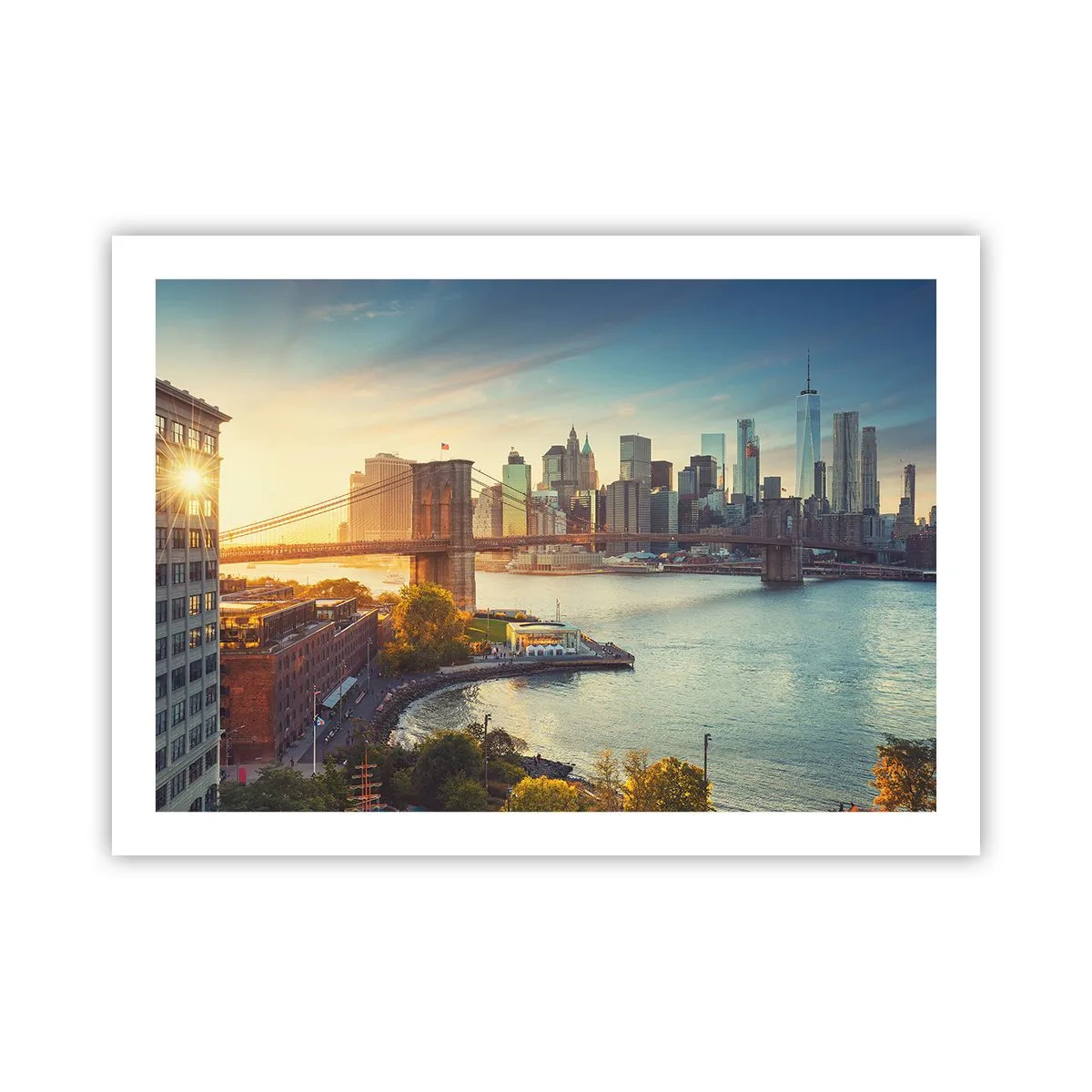 Póster - El amanecer de la gran ciudad - 70x50 cm
