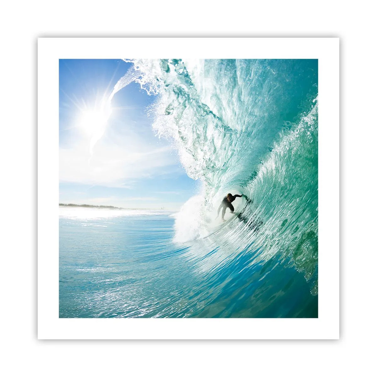 Póster - Siempre en la ola - 50x50 cm