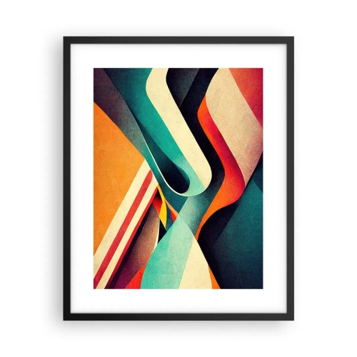 Póster en marco negro - Composición intensa - 40x50 cm