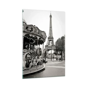 Cuadro sobre vidrio - Impresiones sobre Vidrio - Tal diversión solo en París - 80x120 cm