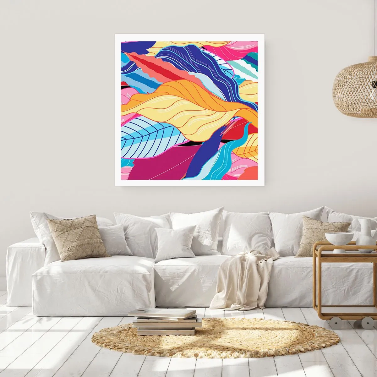 Póster - Desorden colorido - 40x40 cm