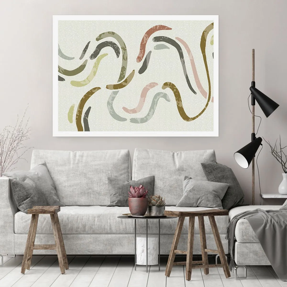 Póster - La alegre danza de la abstracción - 70x50 cm