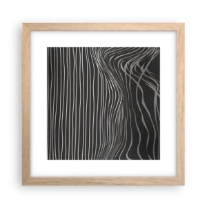 Póster en marco roble claro - Ritmo y acento - 30x30 cm