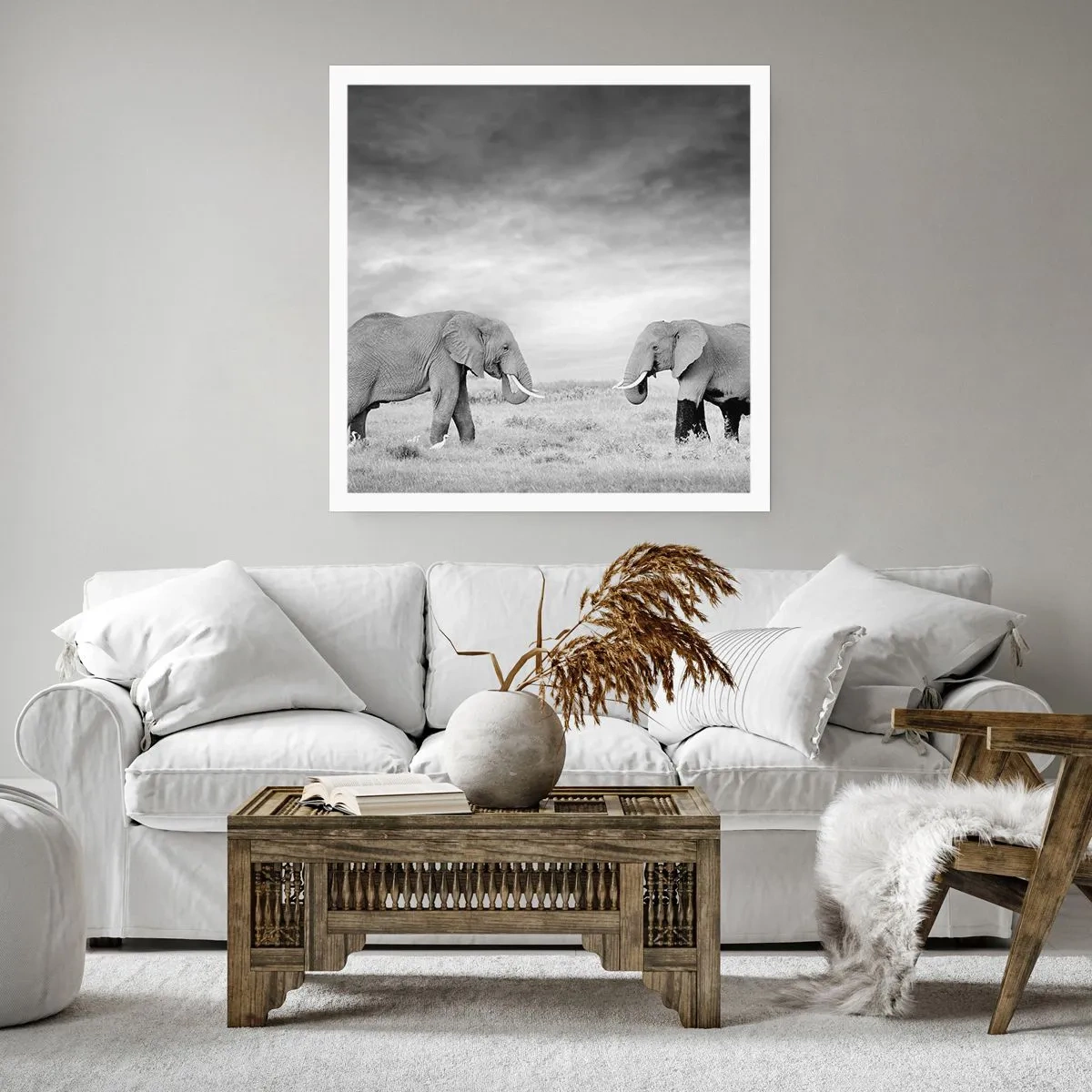 Póster - El gris es hermoso - 40x40 cm