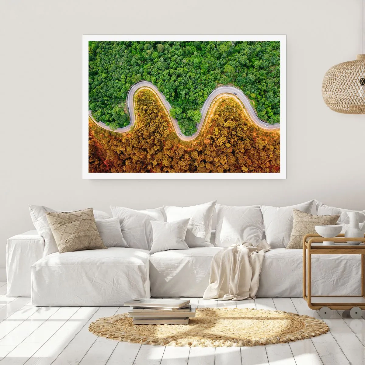 Póster - Frontera serpenteante - 70x50 cm