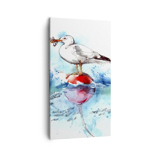 Cuadro sobre lienzo - Impresión de Imagen - Una captura exitosa - 45x80 cm