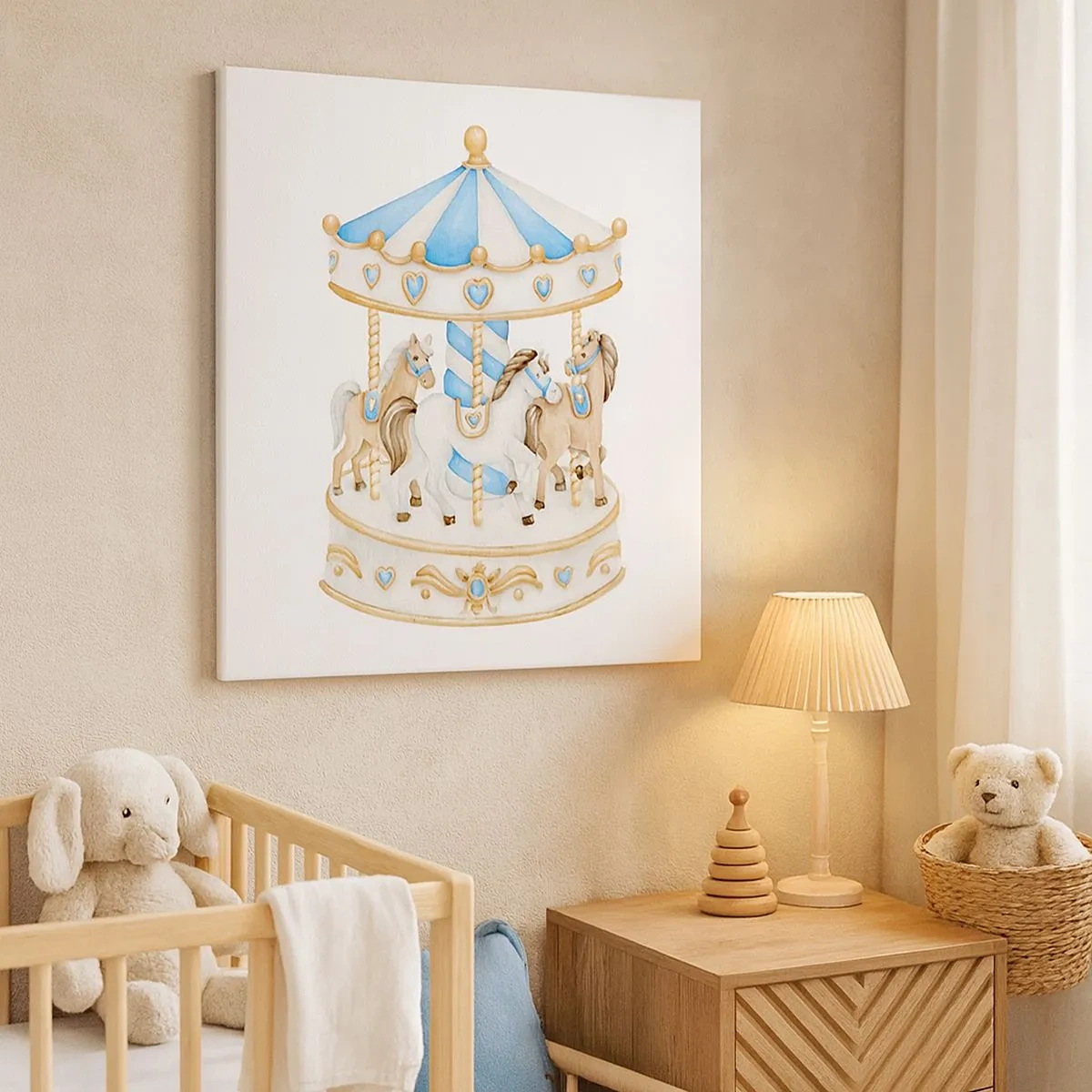 Cuadro sobre lienzo - Impresión de Imagen - Dulce infancia - 30x30 cm