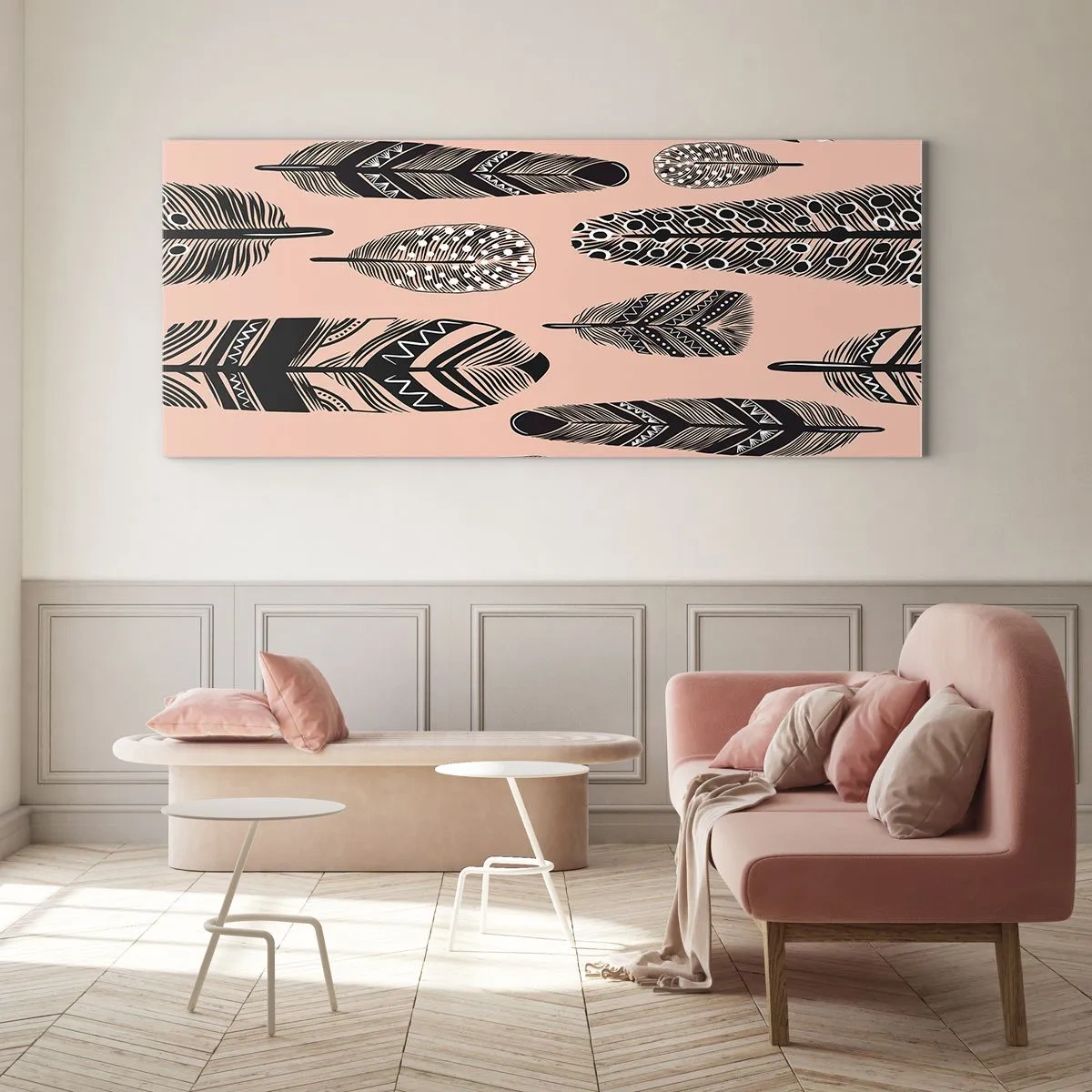 Cuadro sobre vidrio - Impresiones sobre Vidrio - Una colección india - 100x40 cm