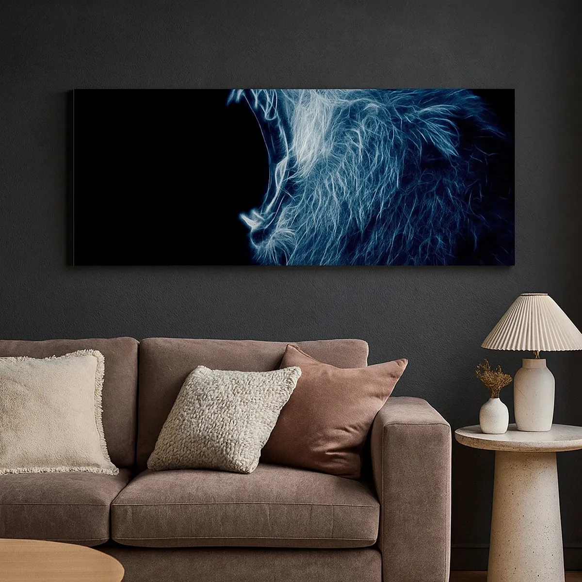 Cuadro sobre lienzo - Impresión de Imagen - La furia del rey - 30x30 cm