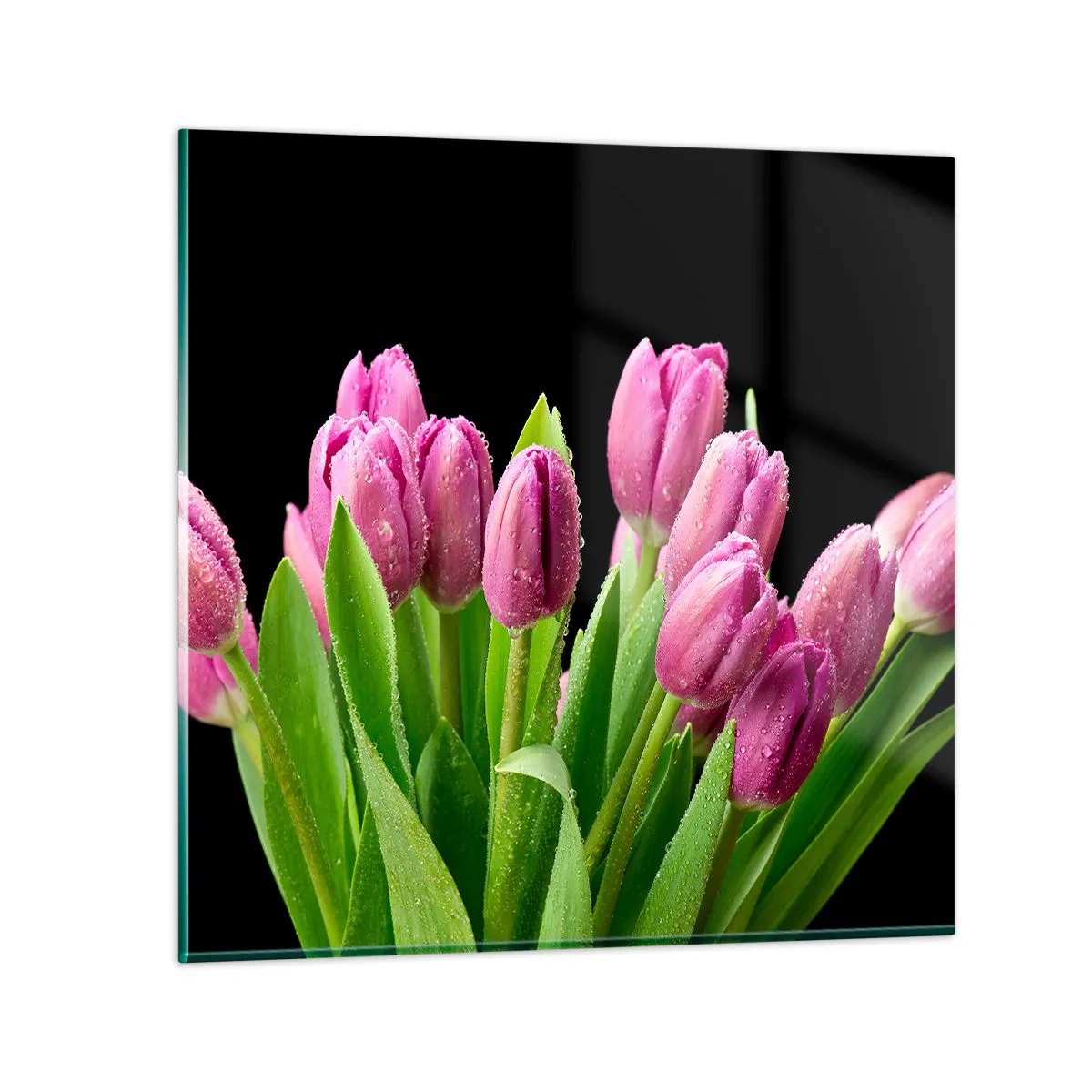 Cuadro sobre vidrio - Impresiones sobre Vidrio - La alegría de la primavera - 60x60 cm
