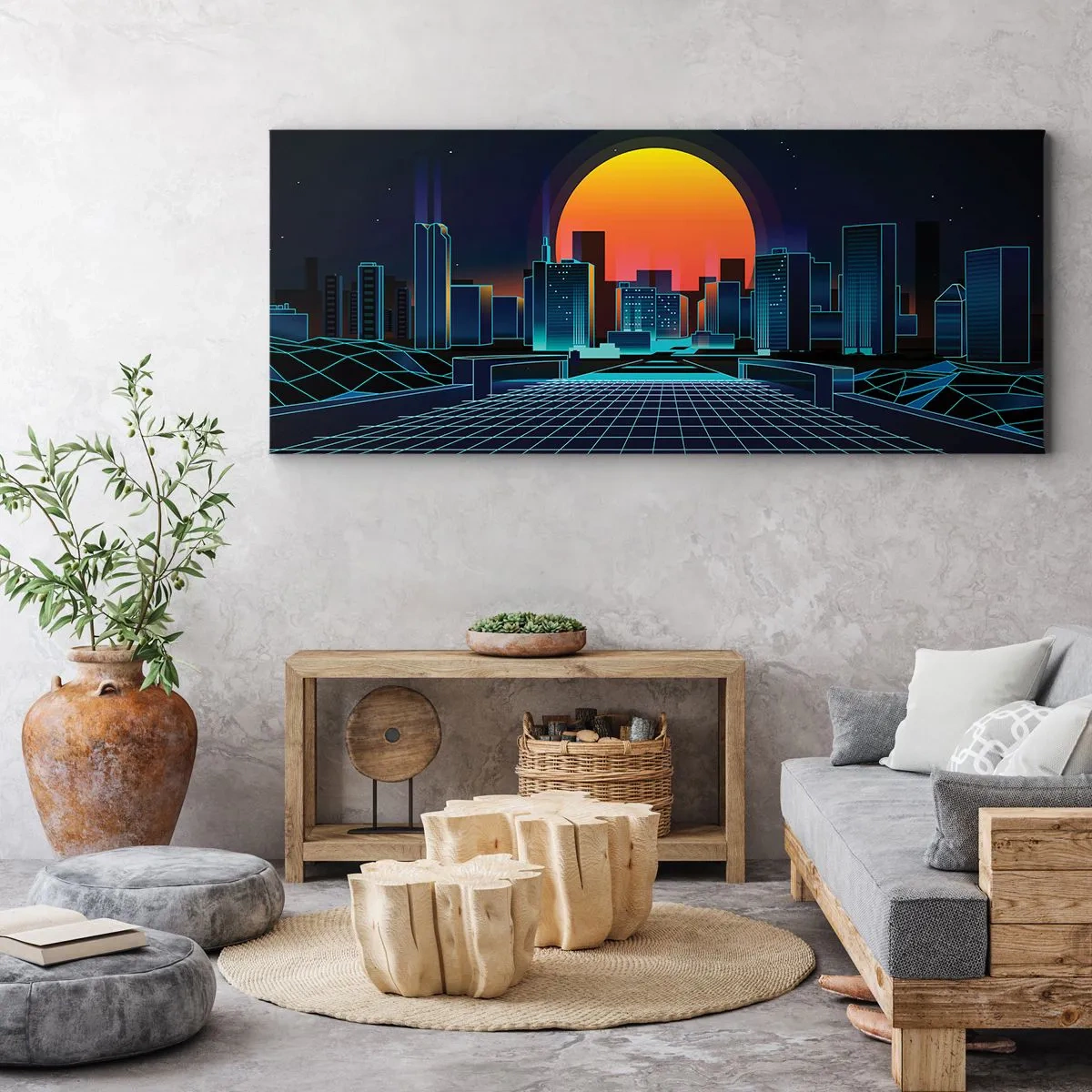 Cuadro sobre lienzo - Impresión de Imagen - ¿Todavía deseas volver a la realidad? - 100x40 cm