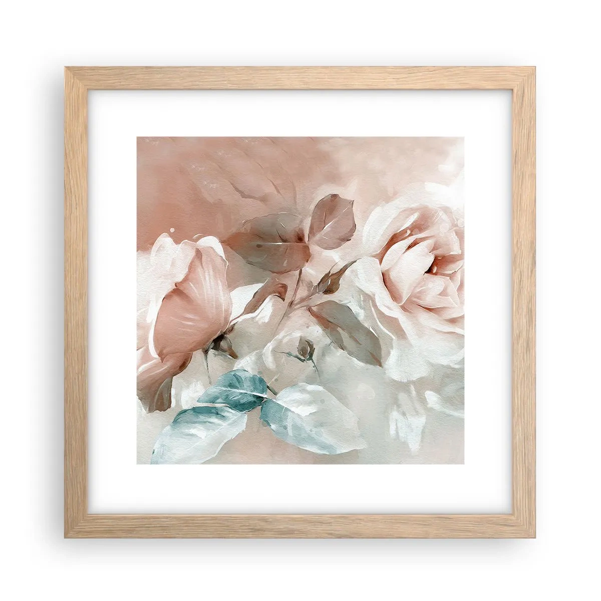 Póster en marco roble claro - El espíritu del romanticismo - 30x30 cm