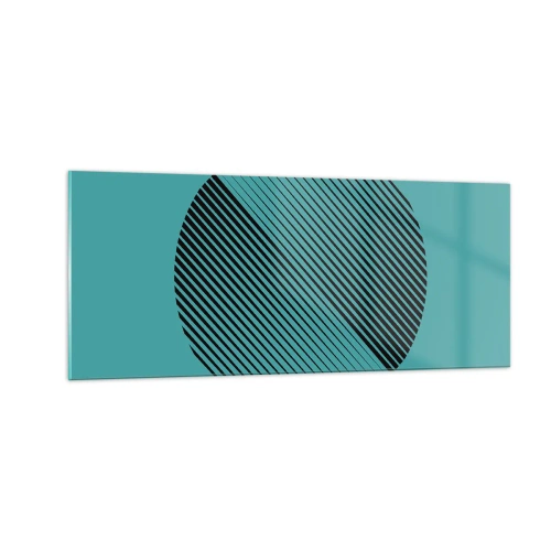 Cuadro sobre vidrio - Impresiones sobre Vidrio - El círculo: una variación geométrica - 100x40 cm
