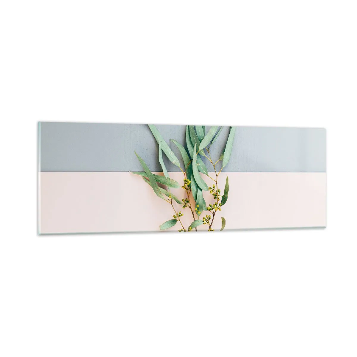 Cuadro sobre vidrio - Impresiones sobre Vidrio - La sutileza del pastel - 90x30 cm