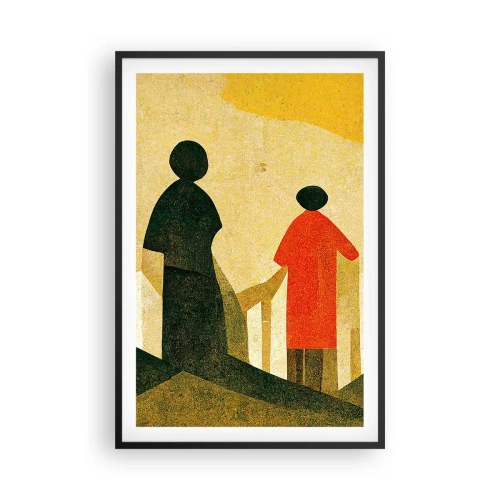 Póster en marco negro - Todavía lejos del destino - 61x91 cm