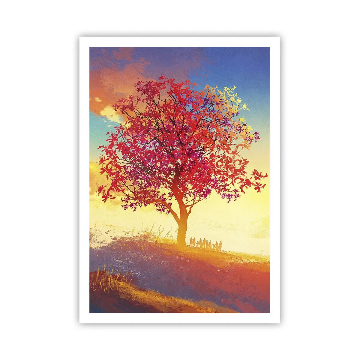 Póster - Un peregrino en su destino - 70x100 cm