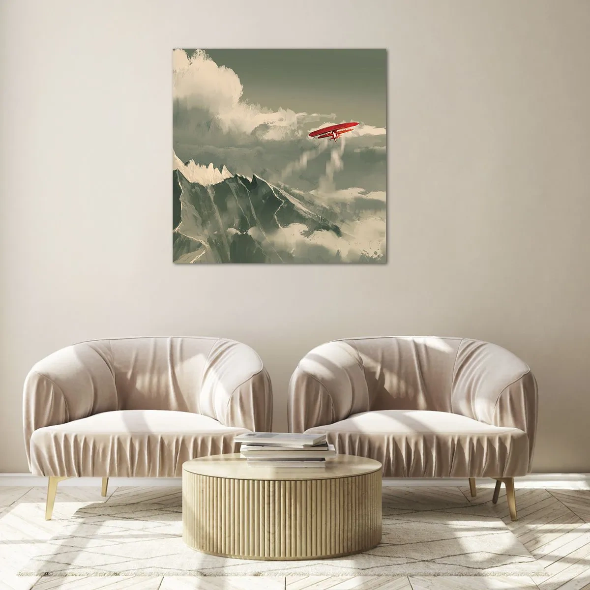 Cuadro sobre vidrio - Impresiones sobre Vidrio - Pionero sin miedo - 60x60 cm