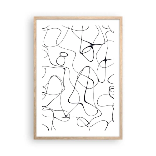 Póster en marco roble claro - Los caminos de la vida, las vicisitudes del destino - 50x70 cm