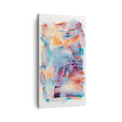 Cuadro sobre lienzo - Impresión de Imagen - Colorido desorden - 45x80 cm