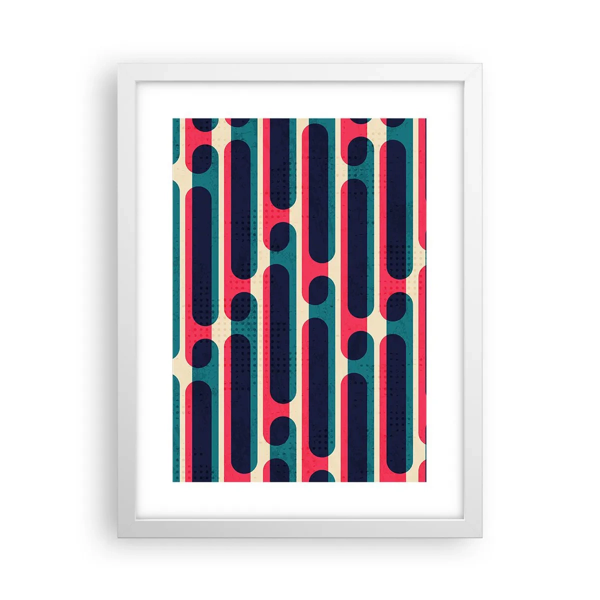 Póster en marco blanco - Profundidad y relieve - 30x40 cm