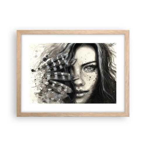 Póster en marco roble claro - Belleza salvaje - 40x30 cm