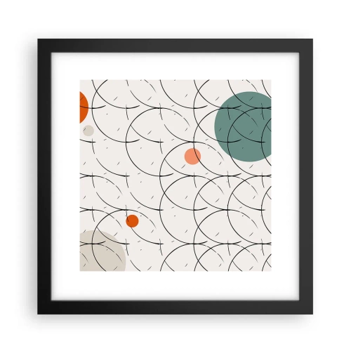 Póster en marco negro - Con espíritu pop-art - 30x30 cm