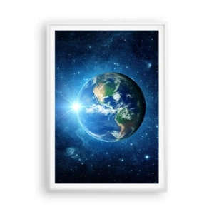 Póster en marco blanco - Estamos en el cielo - 70x100 cm