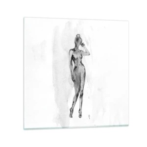 Cuadro sobre vidrio - Impresiones sobre Vidrio - Un estudio sobre el ideal de feminidad - 30x30 cm