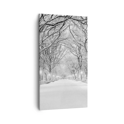 Cuadro sobre lienzo - Impresión de Imagen - Cuatro estaciones - invierno - 45x80 cm
