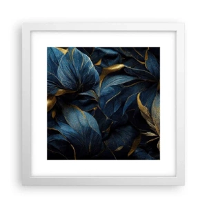 Póster en marco blanco - Forradas de oro - 30x30 cm