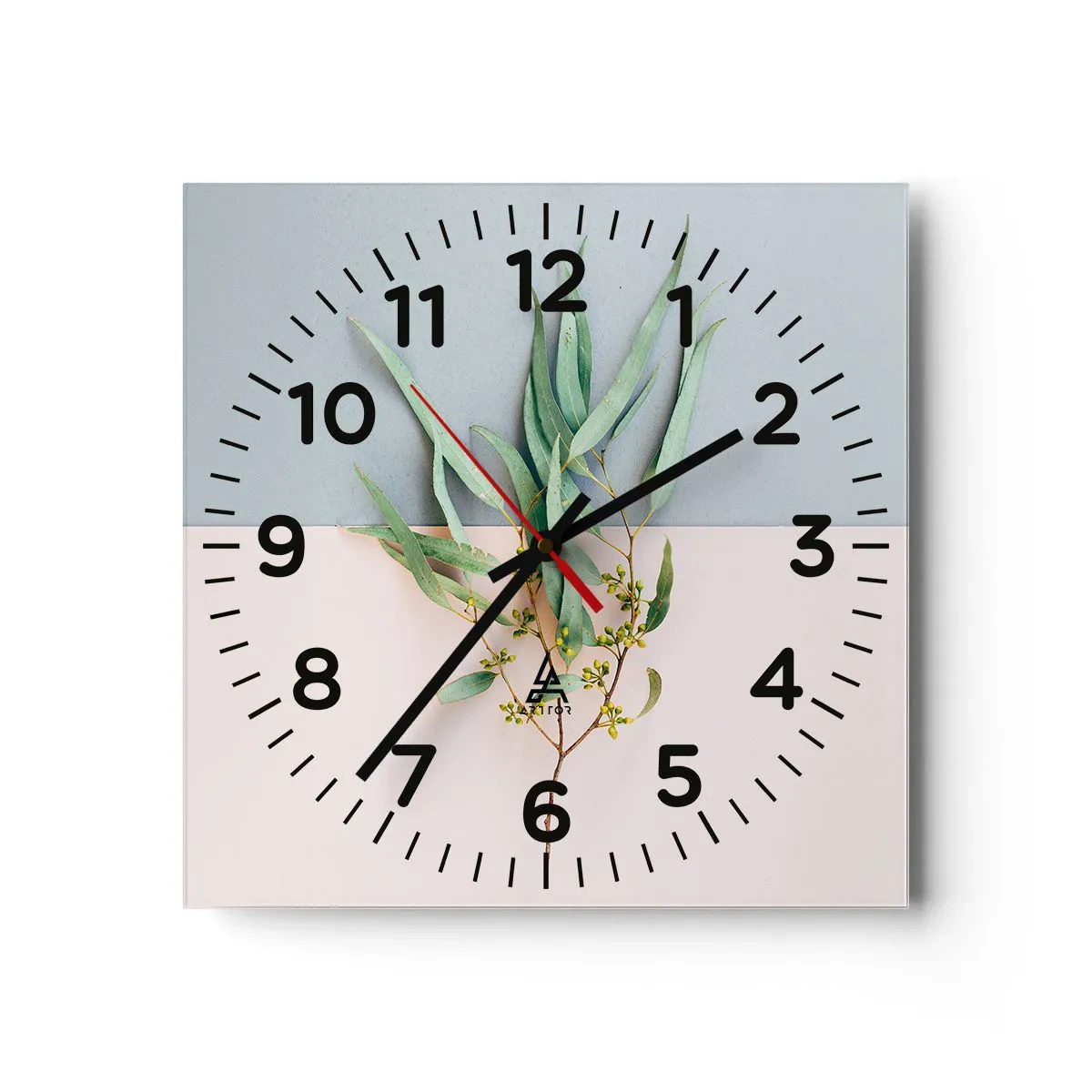 Reloj de pared - Reloj de vidrio - La sutileza del pastel - 30x30 cm