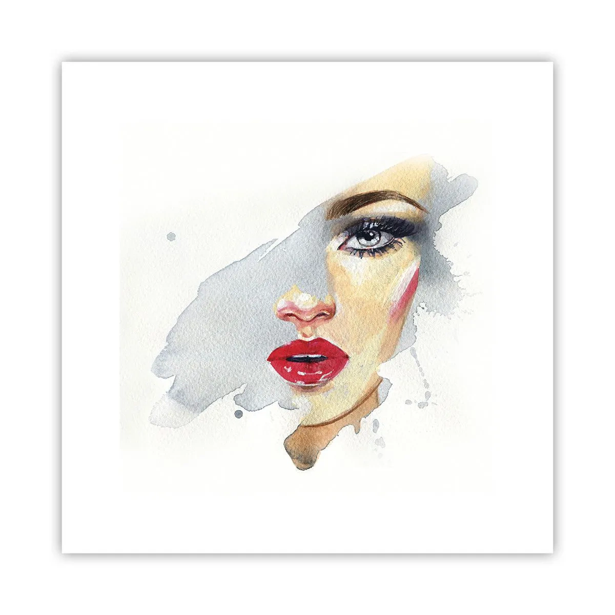 Póster - Reflejo en una gota de agua - 30x30 cm