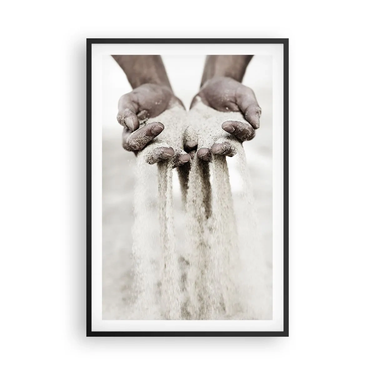 Póster en marco negro - Con estas manos... - 61x91 cm