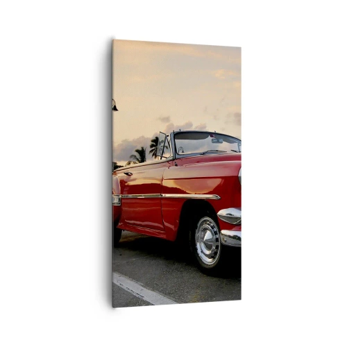 Cuadro sobre lienzo - Impresión de Imagen - El rojo calor de los trópicos - 65x120 cm