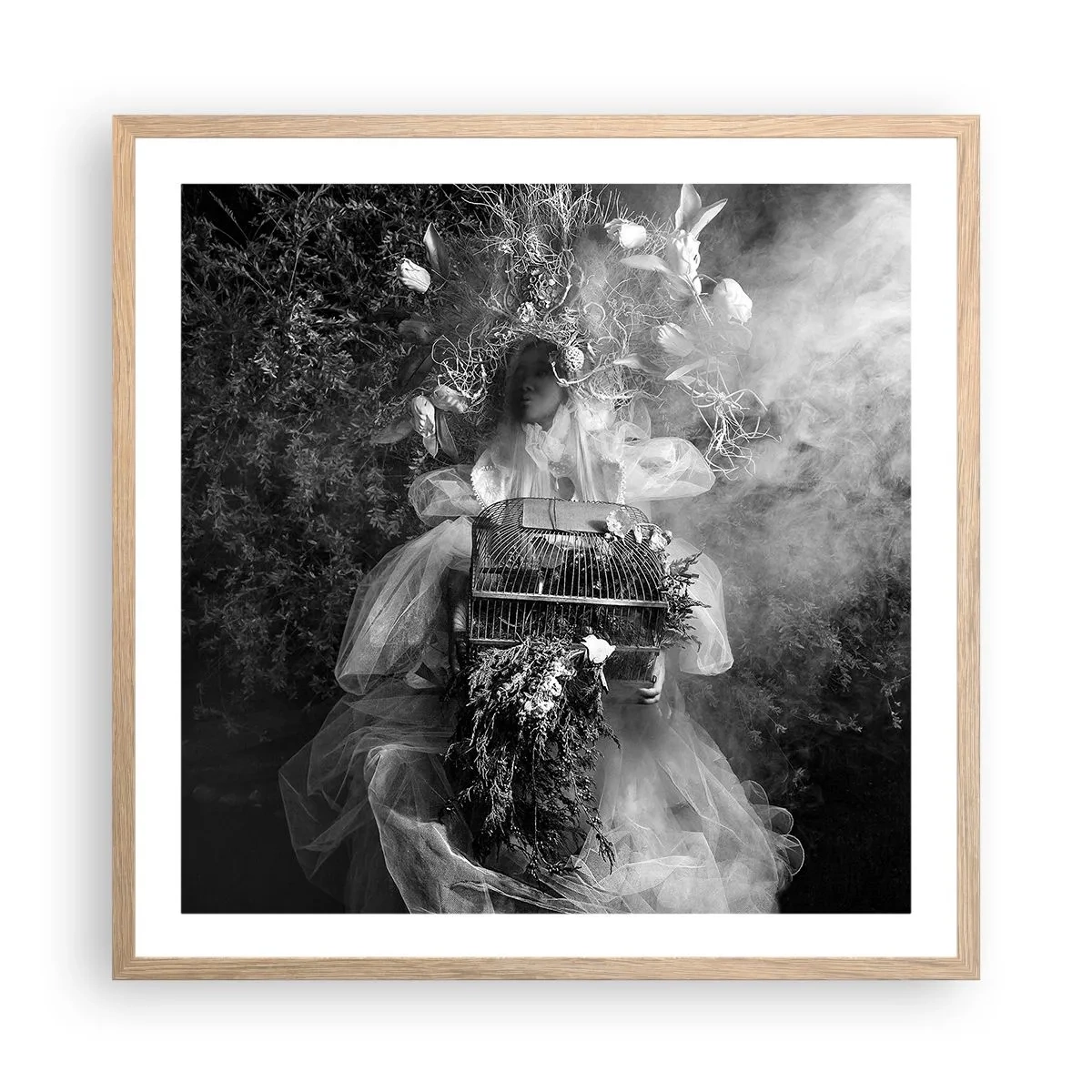Póster en marco roble claro - La madre misma - La naturaleza - 60x60 cm