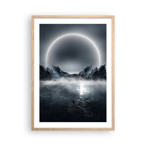 Póster en marco roble claro - El final del cuento - 50x70 cm