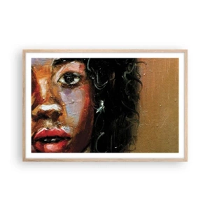 Póster en marco roble claro - La mitad de mi ser - 91x61 cm