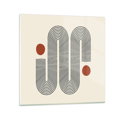 Cuadro sobre vidrio - Impresiones sobre Vidrio - De principio a fin - 40x40 cm