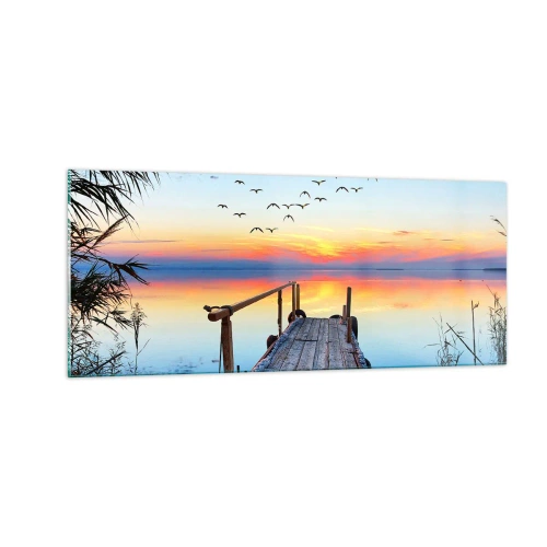 Cuadro sobre vidrio - Impresiones sobre Vidrio - Es hora de volver... - 100x40 cm