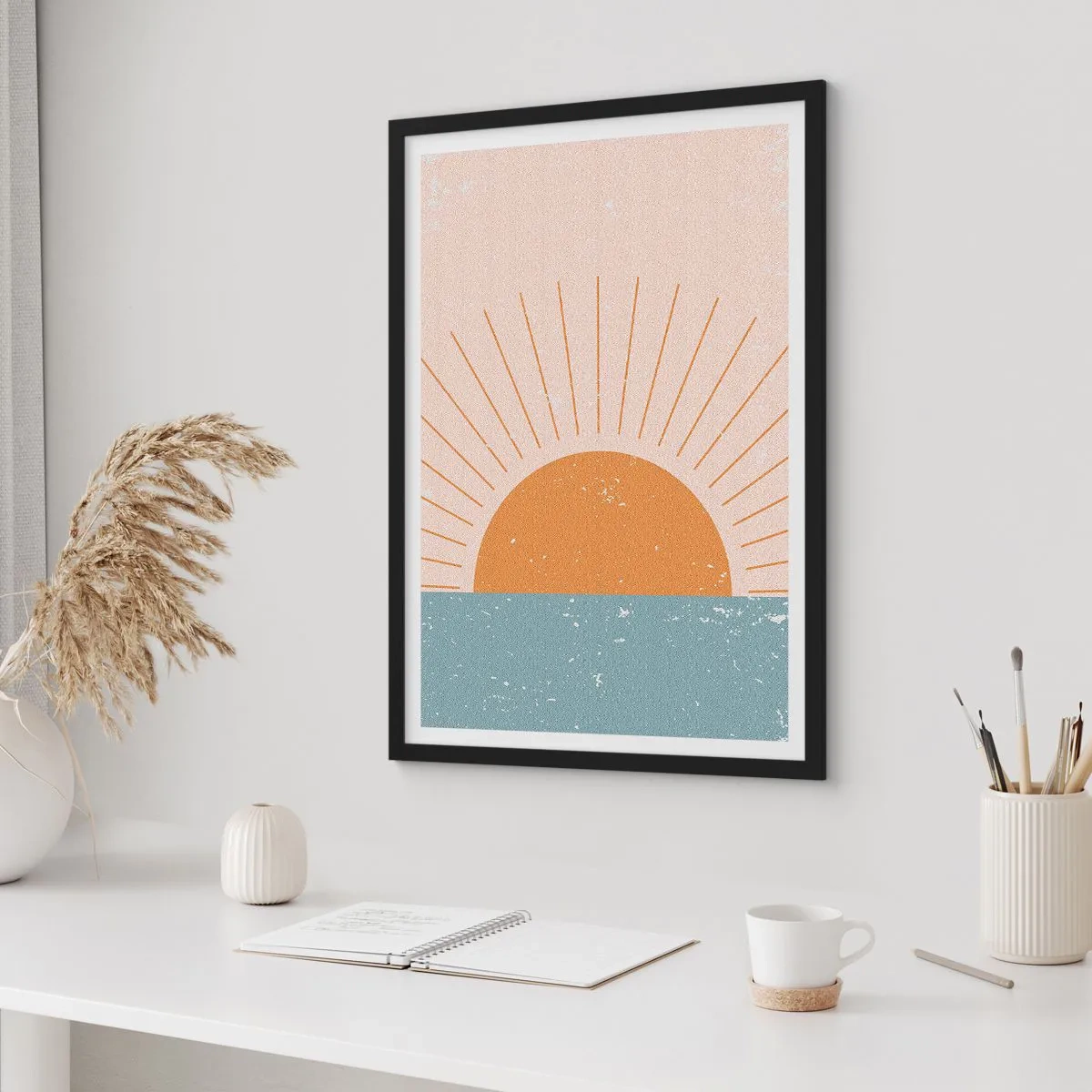 Póster en marco negro - La maravilla de cada día - 70x100 cm