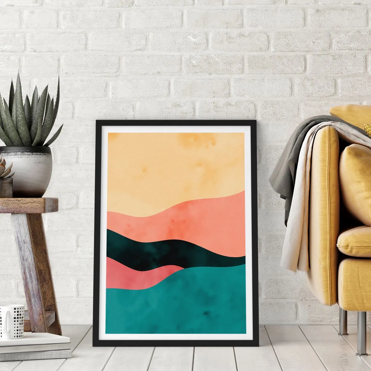 Póster en marco negro - Discordia compatible - 40x50 cm